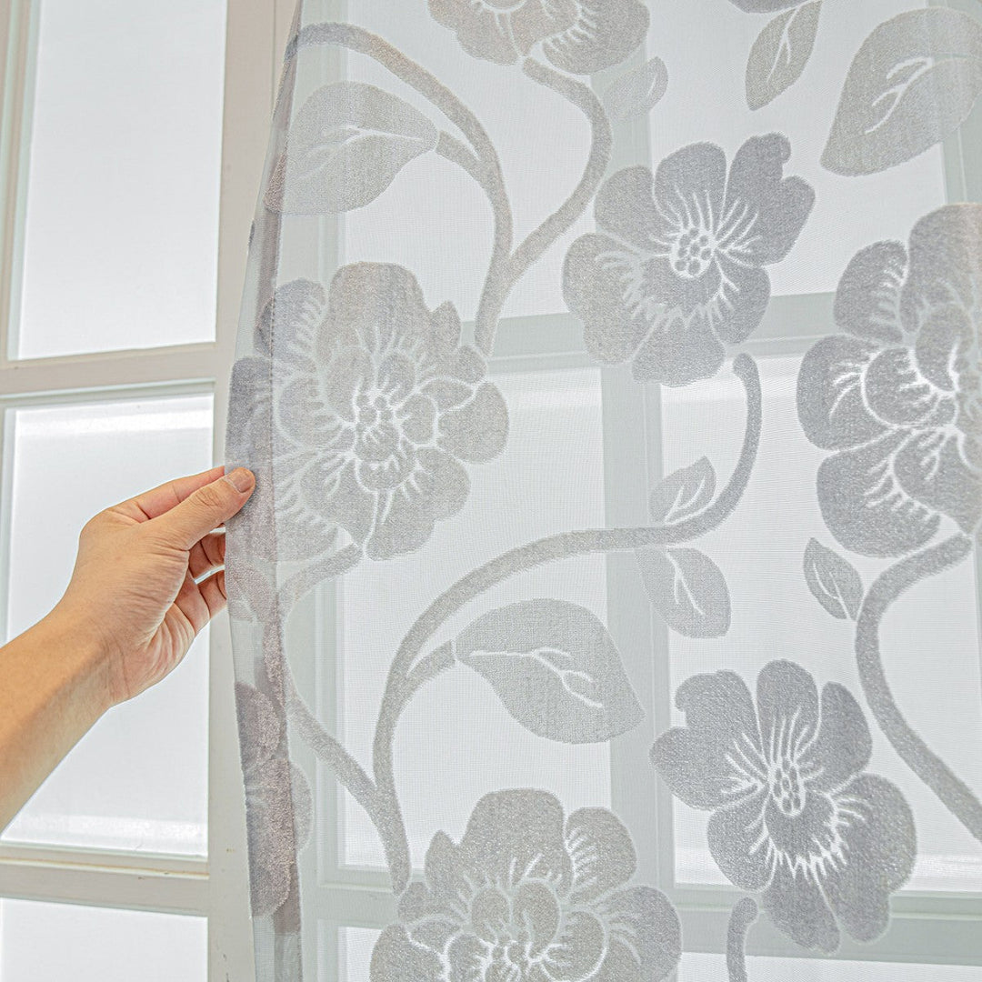 WoFloral Sheer Curtain Panel Kalsten