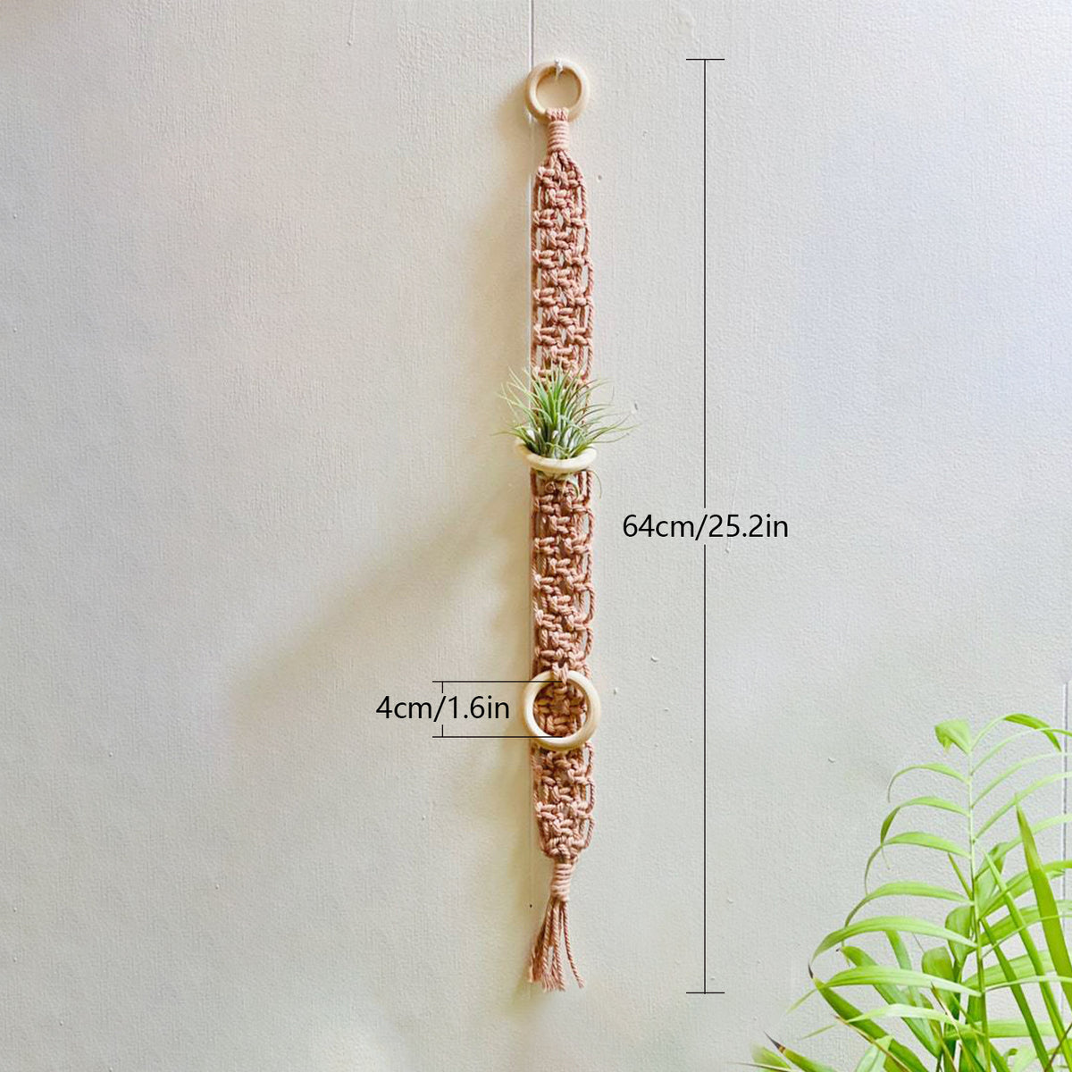 Macrame Wall Plant Holder Acalora