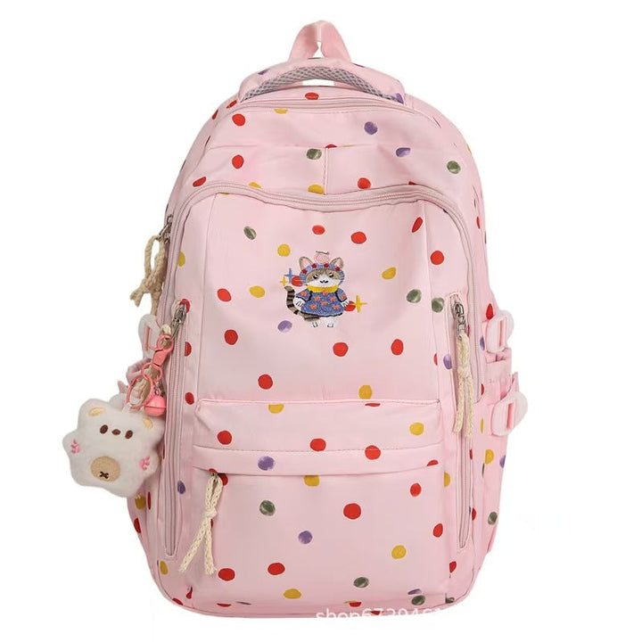 Playful Character Print Backpack Kalsten