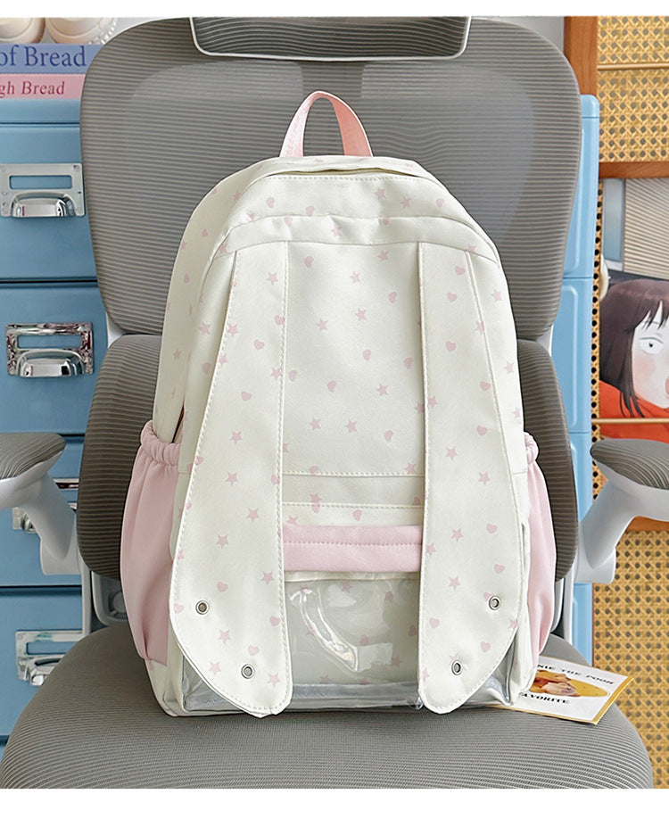 Comfortable Star-Printed School Backpack Kalsten