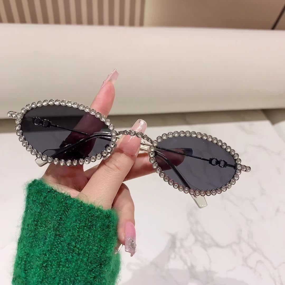 Ladies Designer Eyewear Frame with Extravagant Pearl Frame Kalsten