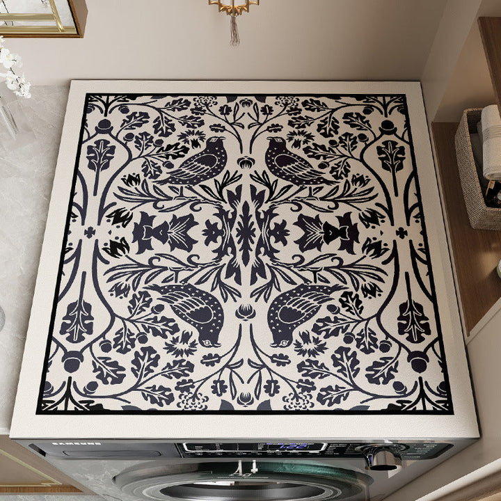Decorative Floral Area Mat Kalsten 1786980001