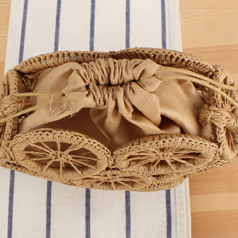 Round basket bag with unmistakable design Kalsten
