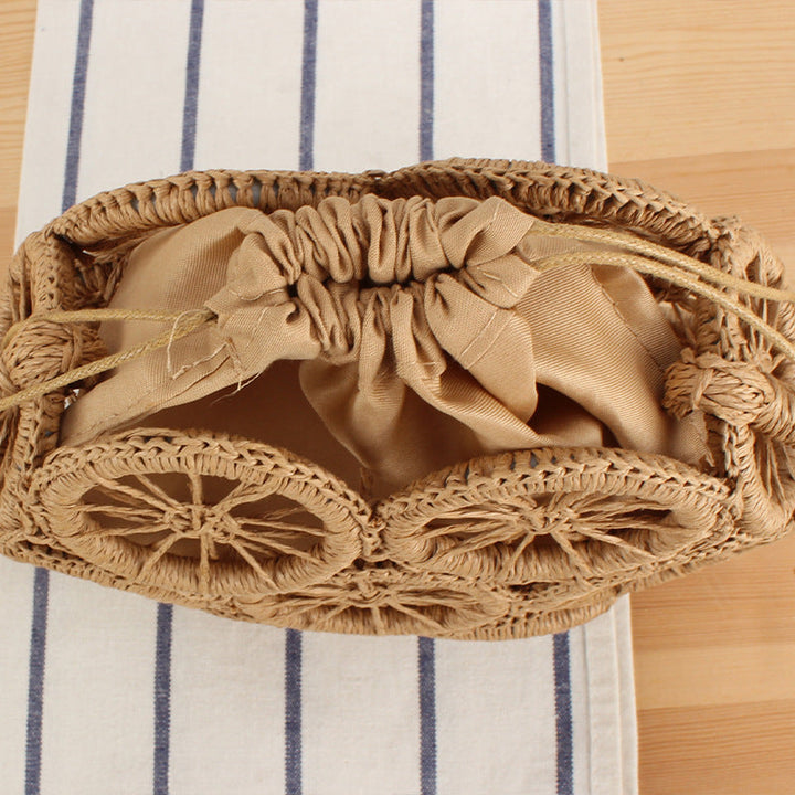 Round basket bag with unmistakable design Kalsten