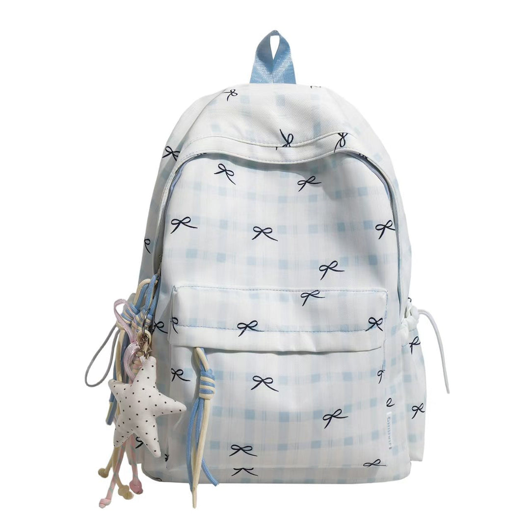 Stylish Plaid Pattern Backpack Kalsten