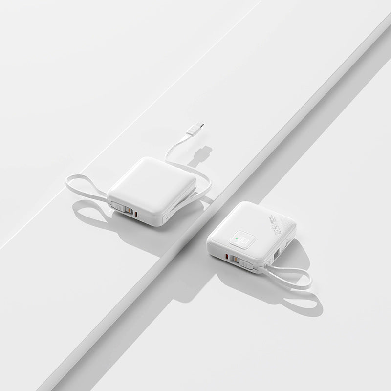 Portable power bank with integrated fast charging ports and digital battery level display Kalsten