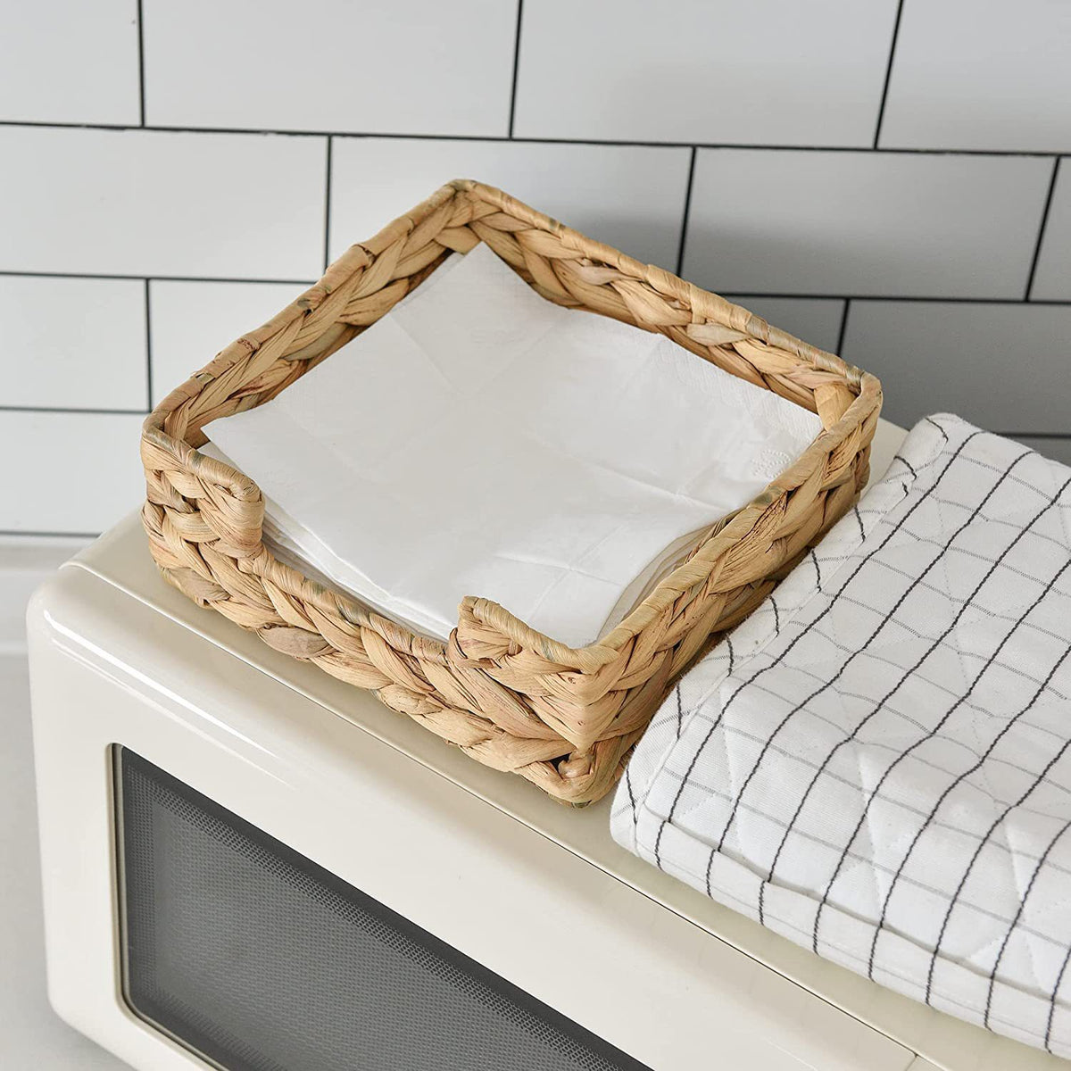 Handwoven Rectangular Storage Tray Acalora