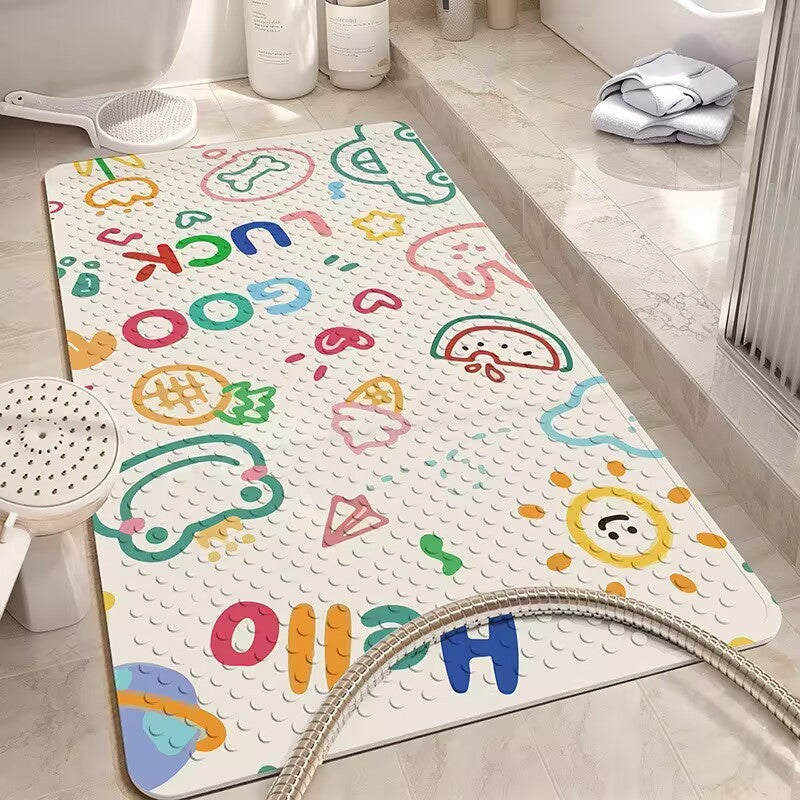 Cartoon-Themed Bath Mat Kalsten