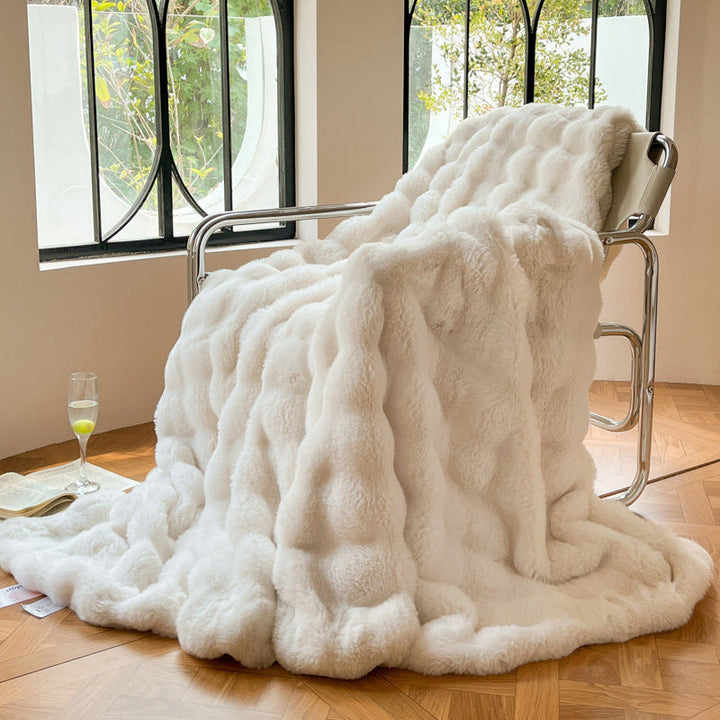 Luxurious Textured Soft Throw Blanket Kalsten