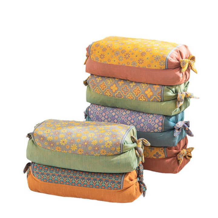 Women Decorative Neck Roll with Floral Pattern Kalsten