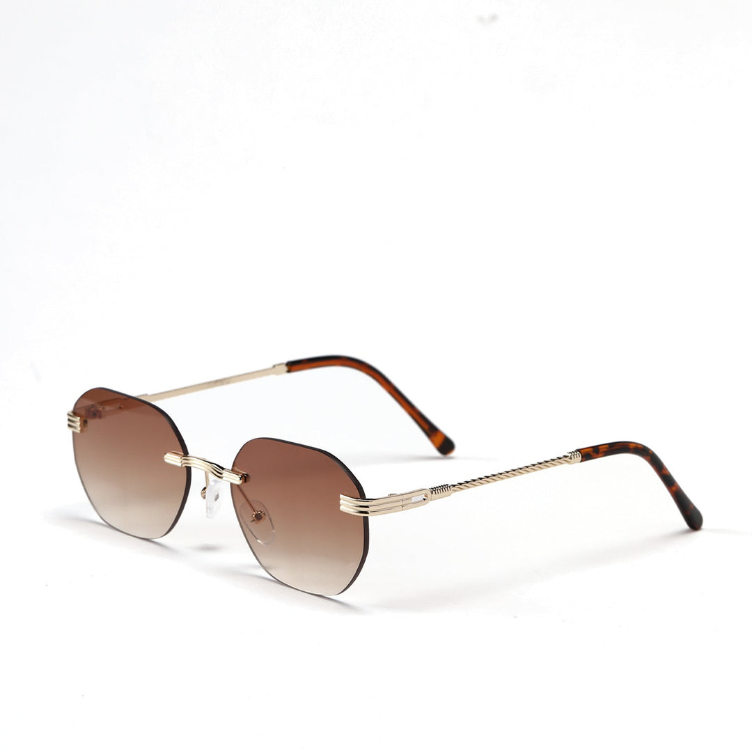 Ladies geometric sunglasses with elegant metal frame Kalsten