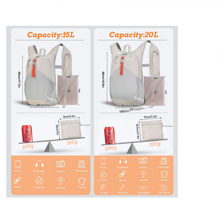Ergonomic leisure backpack with practical smartphone pocket Kalsten