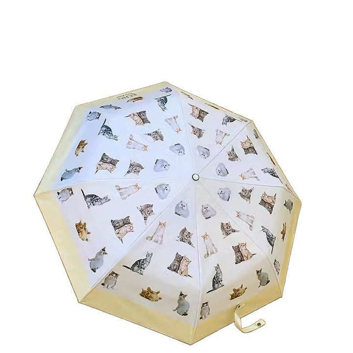 Ladies folding umbrella with playful animal design Kalsten