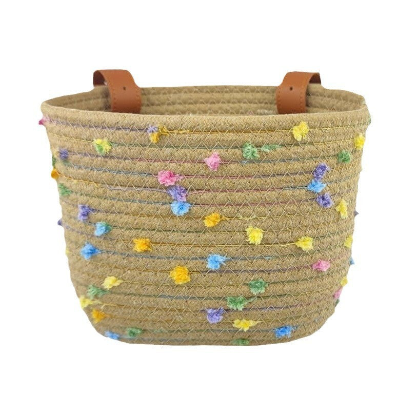 Decorative Woven Storage Tote Kalsten