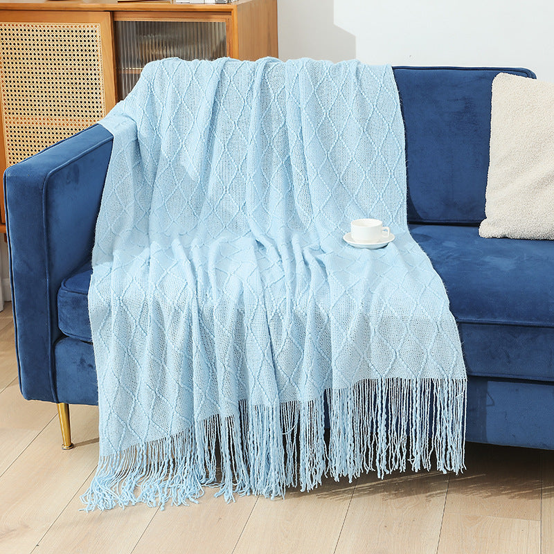 Women High-quality and stylish fleece blanket with modern textured pattern Kalsten