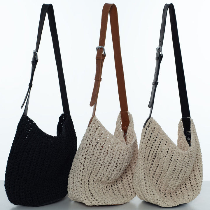 Handcrafted Crossbody Bag in Elegant Macrame Style Kalsten