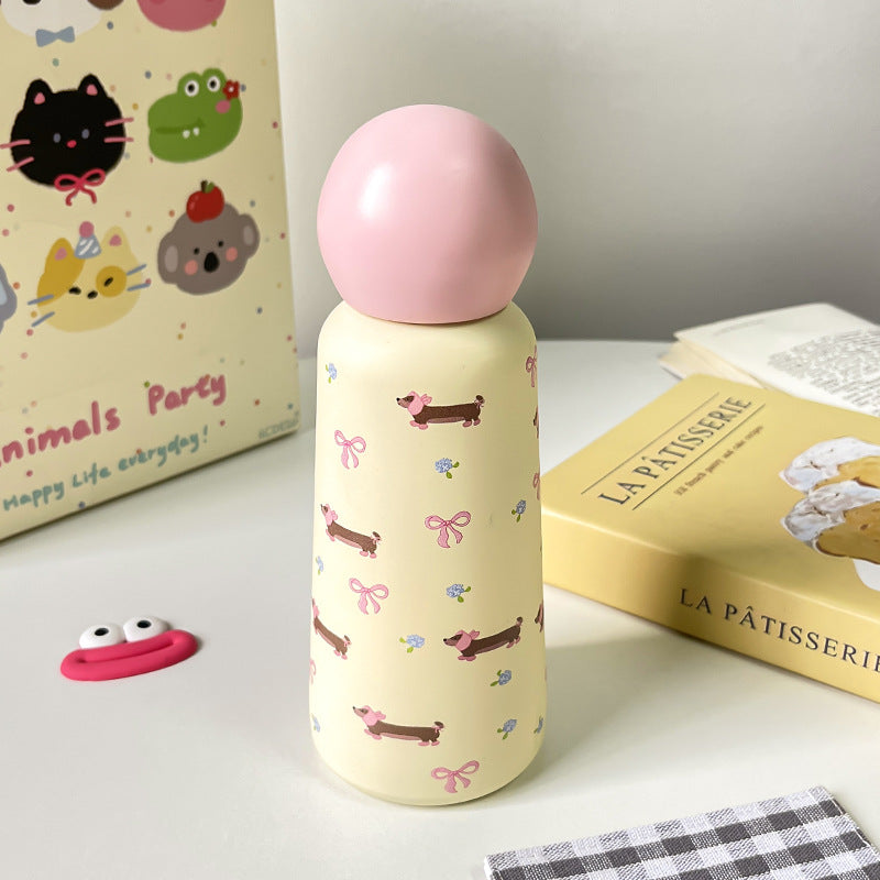 Ladies Insulated Drinking Bottle with Fun Animal Design and Ergonomic Design Kalsten