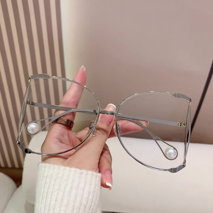 Ladies fashionable glasses with elegant pearl decor Kalsten