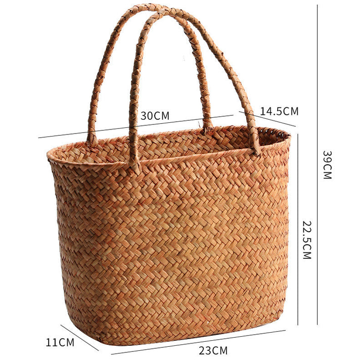 Unisex Braided Basket with Sturdy Handles Kalsten