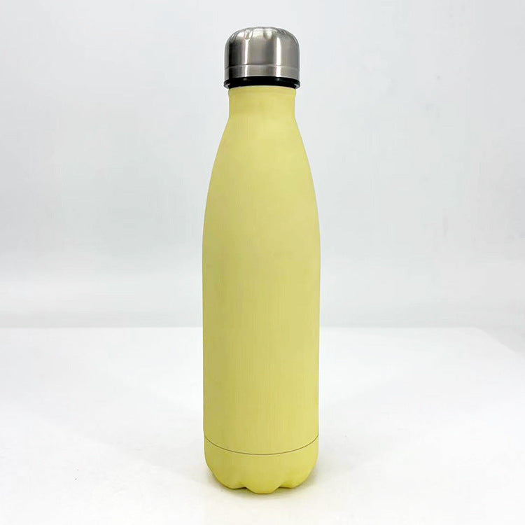 Women stylish stainless steel drinking bottle with anti-slip silicone sleeve Kalsten