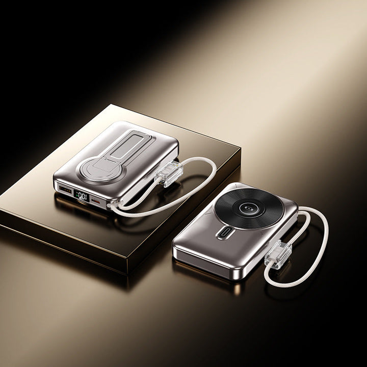 Portable power bank with integrated charging port and LCD display Kalsten