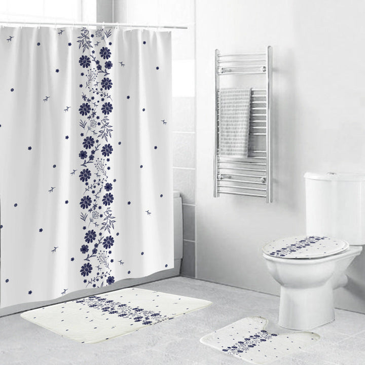 Floral-Patterned Bathroom Accessory Set Kalsten
