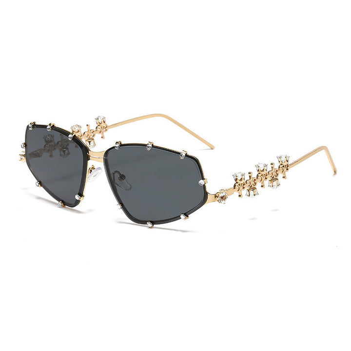Ladies designer glasses with glamorous accent and sparkling glitter stones Kalsten