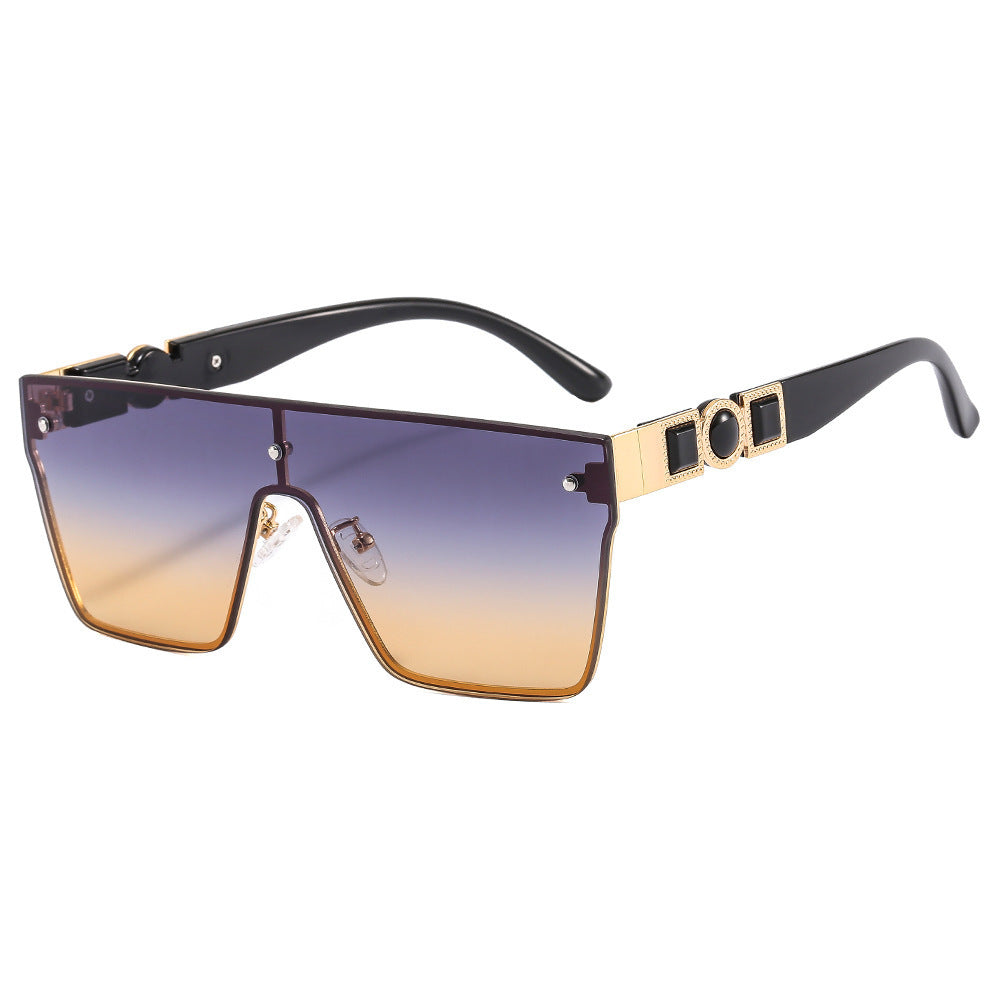 Women's oversized transparent sunglasses with fashionable frame Kalsten