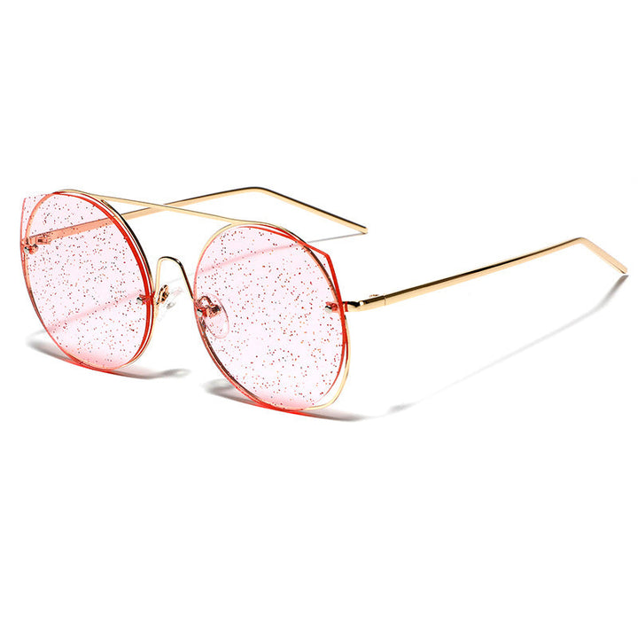 Women oversized sunglasses with glittering lenses Kalsten