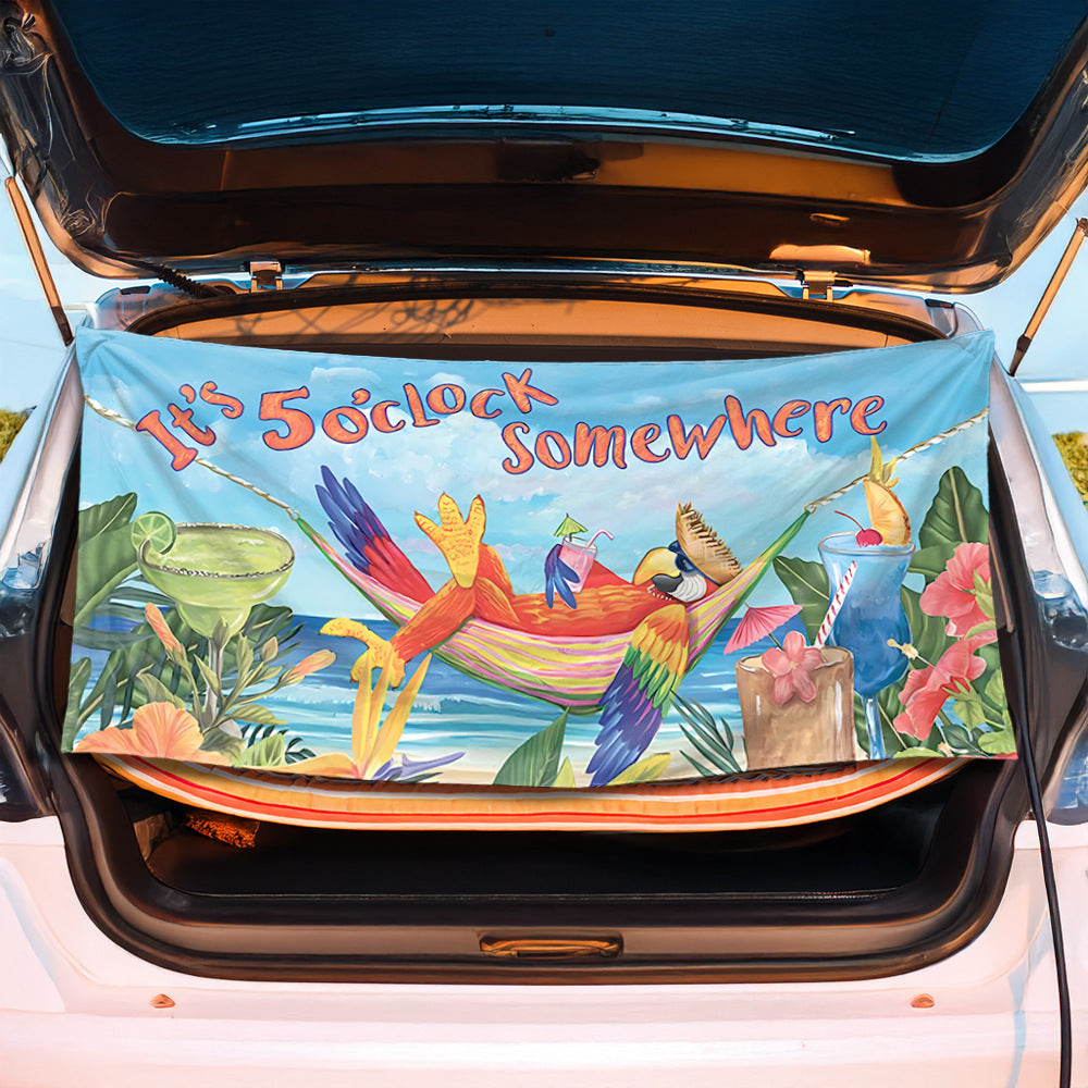 Trunk mat in creative flamingo design Kalsten