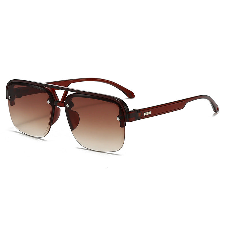 Women’s fashionable square sunglasses with transparent frame Kalsten