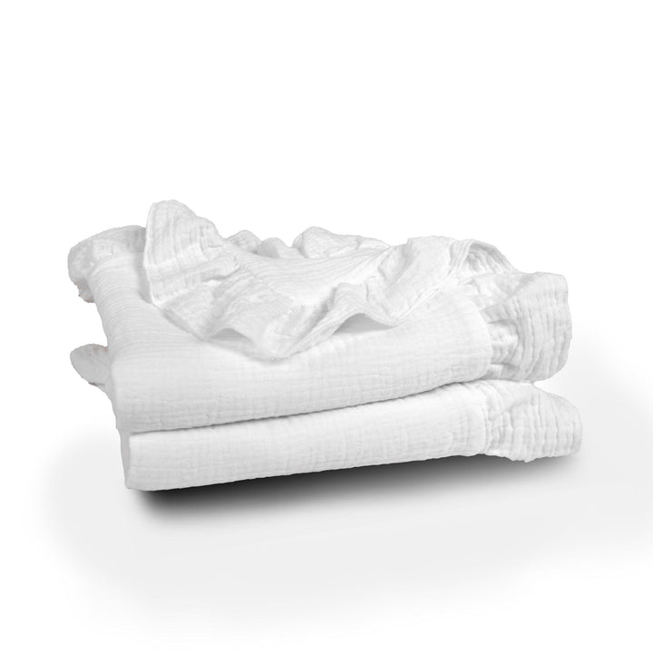 Soft Muslin Blanket with Ruffled Edges kalsten