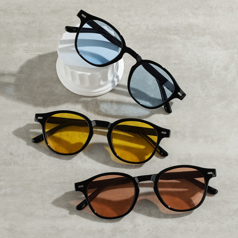 Vintage-Inspired Round Frame Sunglasses Kalsten