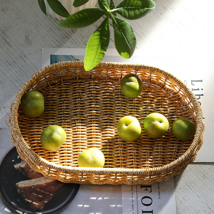Handwoven Decorative Serving Tray Kalsten 1783754312