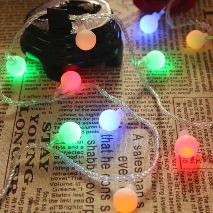 Globe LED String Lights With Waterproof Copper Wire And Textured Clear Bulbs Kalsten