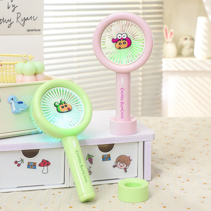 Women Portable Mini Fan with Integrated LED Light Kalsten
