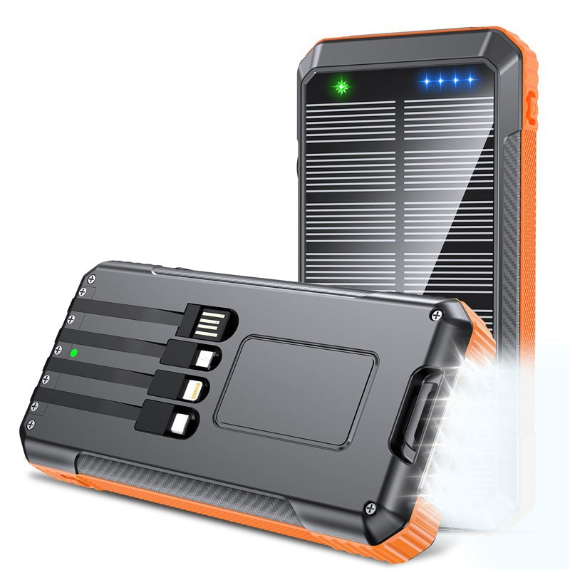 Power bank with solar charging function and integrated LED lamp Kalsten