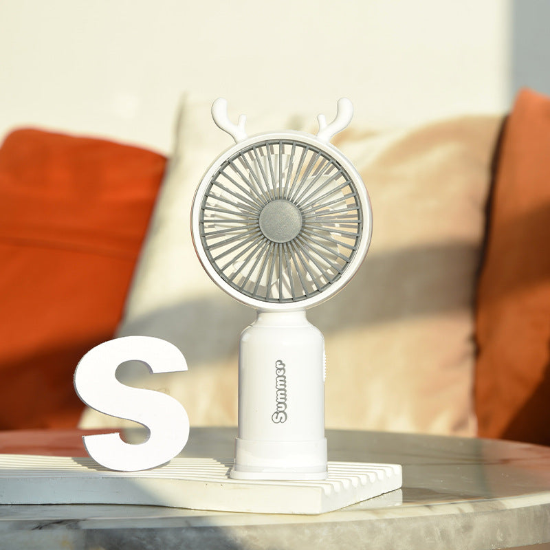 Portable Deer-Themed Handheld Cooling Fan Kalsten
