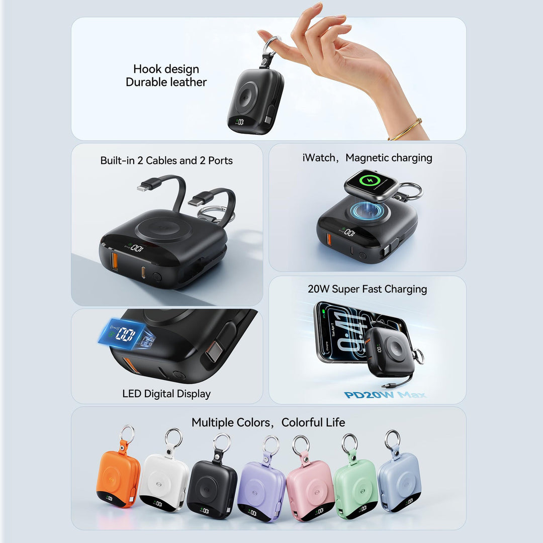 Portable Wireless Charger with Integrated Power Bank Kalsten