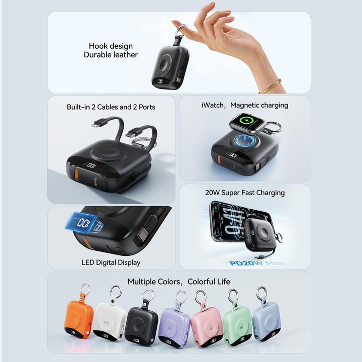 Portable Wireless Charger with Integrated Power Bank Kalsten