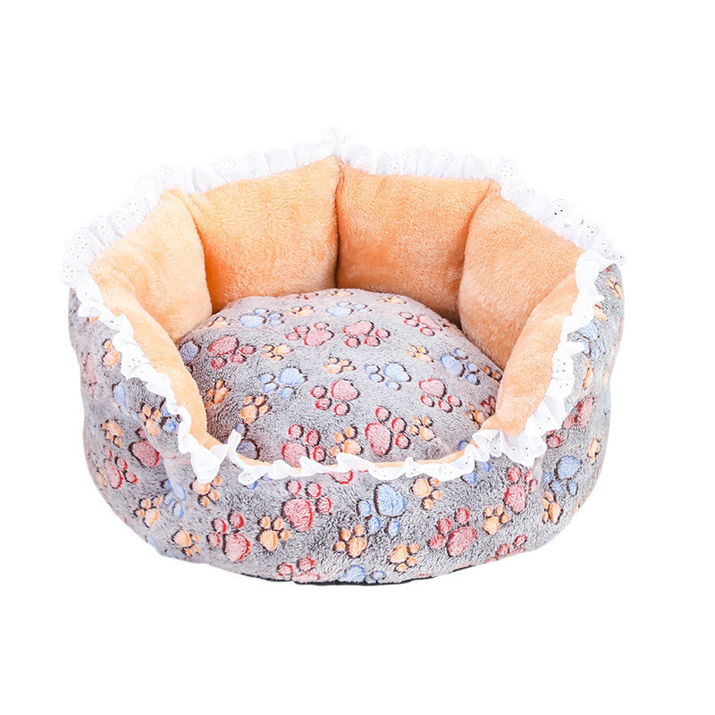 Women's Cozy Pet Bed with Decorative Edge Kalsten