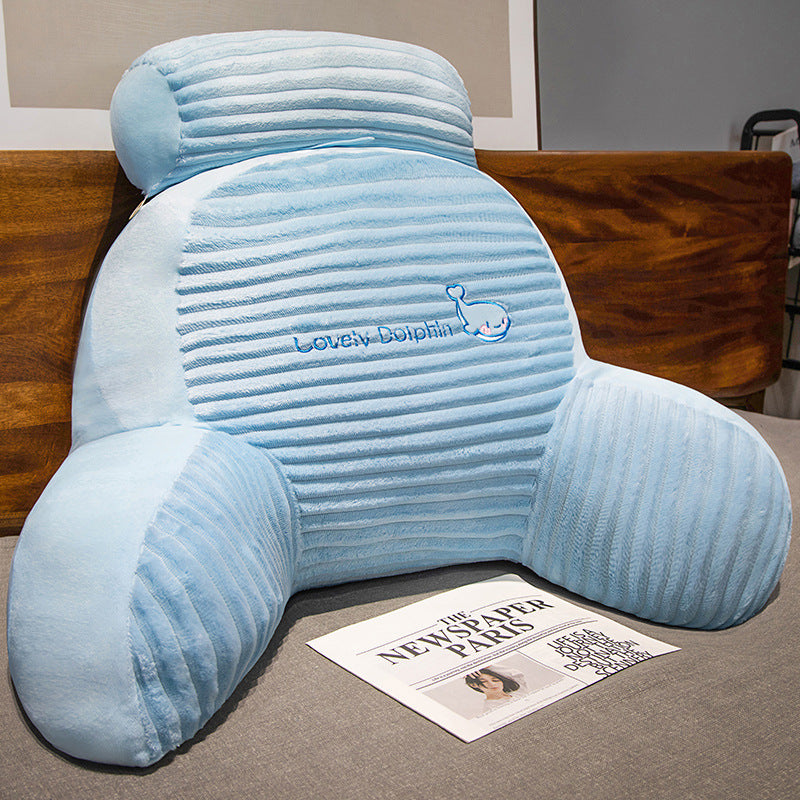 Plush back support pillow in toast design Kalsten