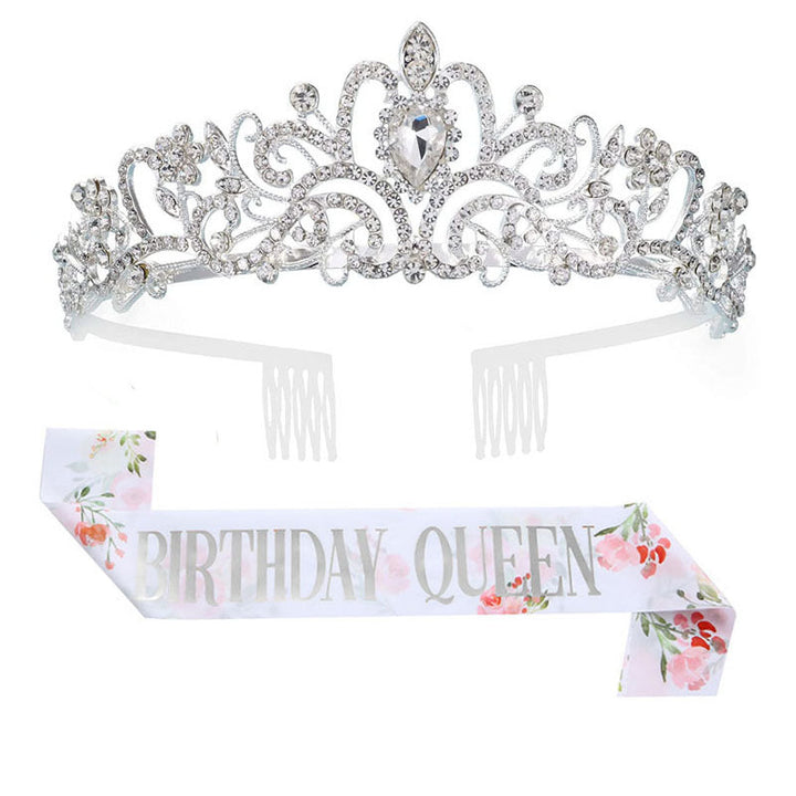 Women's Festive Crown with Elegant Sash Kalsten