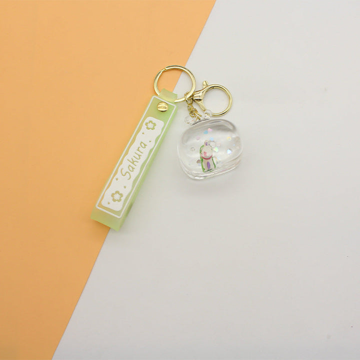 Unisex keychain with detailed water motif Kalsten