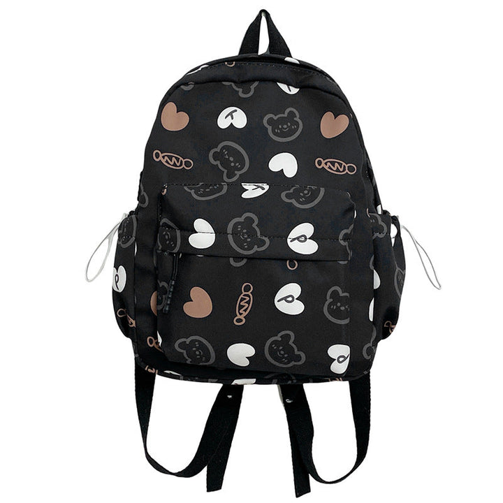 Cute Character Print School Backpack kalsten