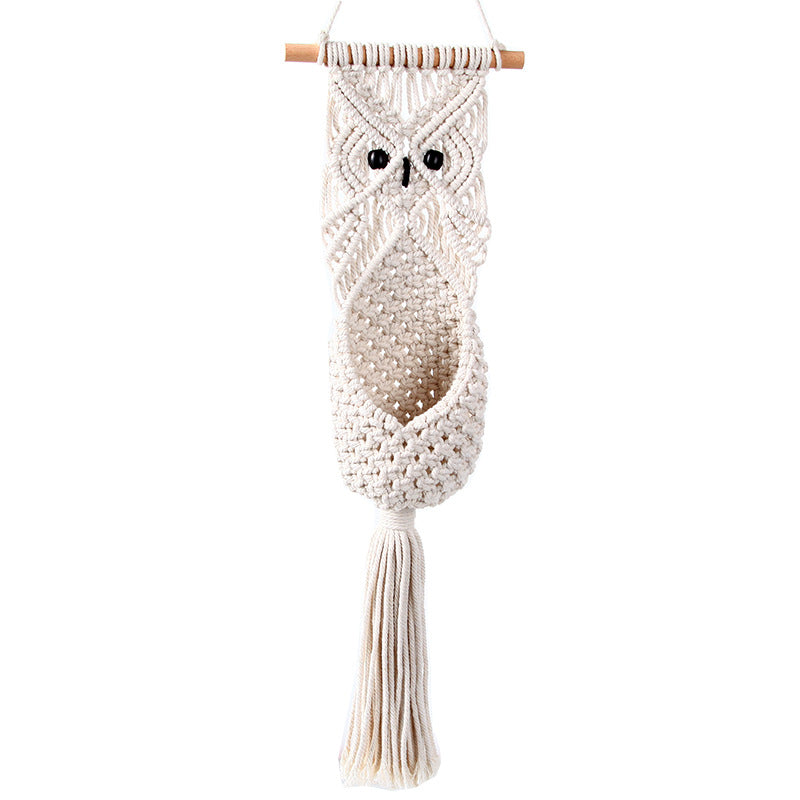 Macrame Owl Hanging Planter Acalora