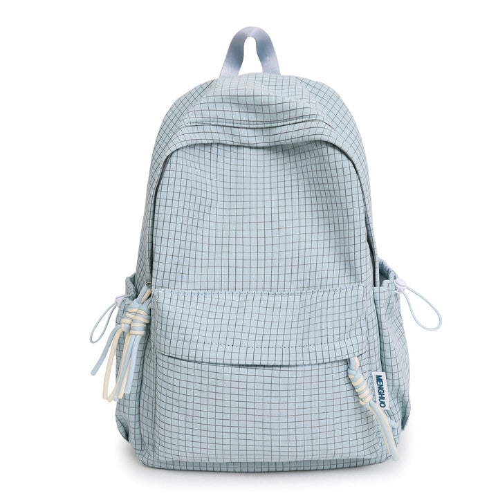 Versatile Lightweight Grid Pattern School Backpack Kalsten