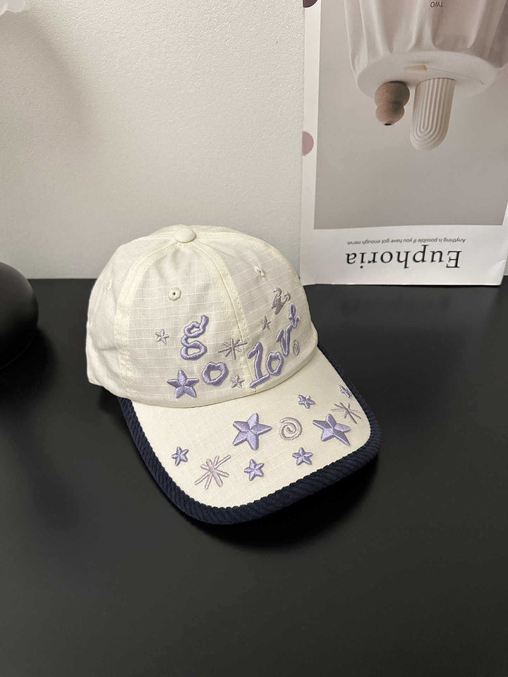 Women's Embroidered Star Pattern Baseball Cap Kalsten