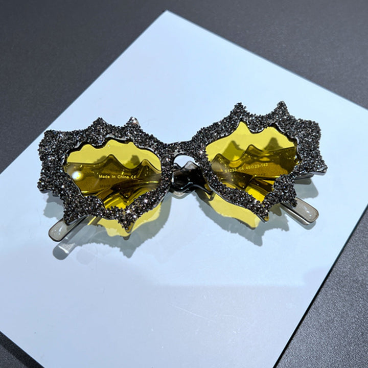 Ladies creative sunglasses in an extravagant design with glitter embellishments Kalsten