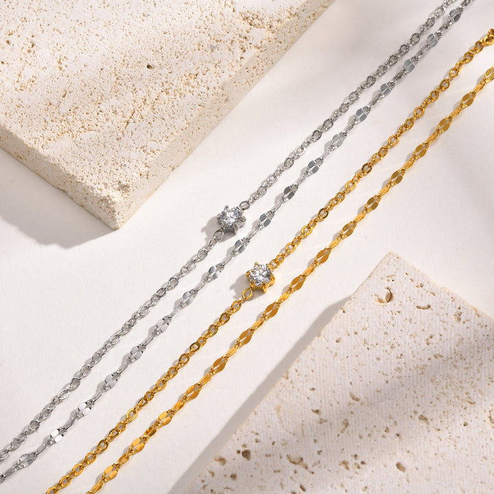 Dazzling Double Strand Anklet Kalsten